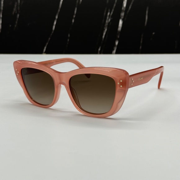 NEW CL40199I 74K CELINE PINK GREY CAT EYE WOMEN CELINE SUNGLASSES - Picture 3 of 10